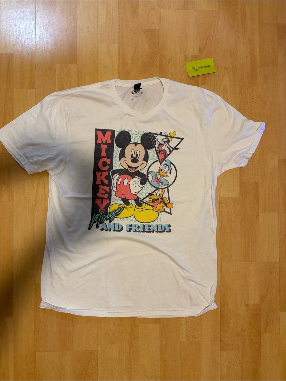 Disney White Mickey Mouse & Friends Retro Graphic Tee